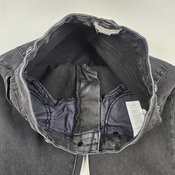 Good American Jeans Womens 8/29 Good Legs Extreme V Back Yoke Black120 (29x28) - Picture 6 of 11